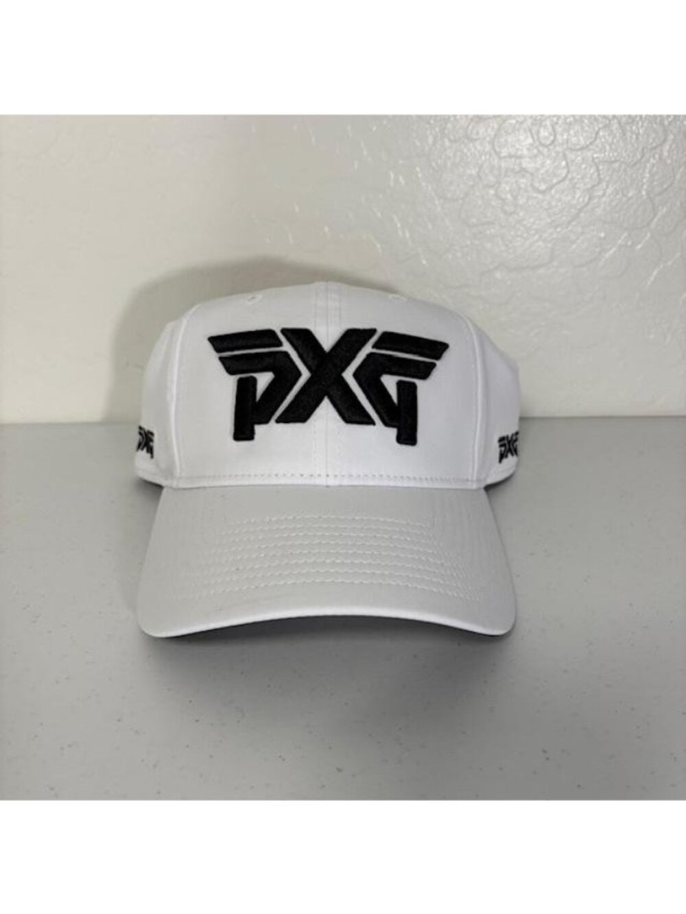 PXG Hat Cap Strap Back Mens 7 1/4 White Unstructured Low Crown Golf Logo